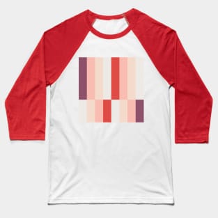 Vintage vertical colorful stripes pattern Baseball T-Shirt